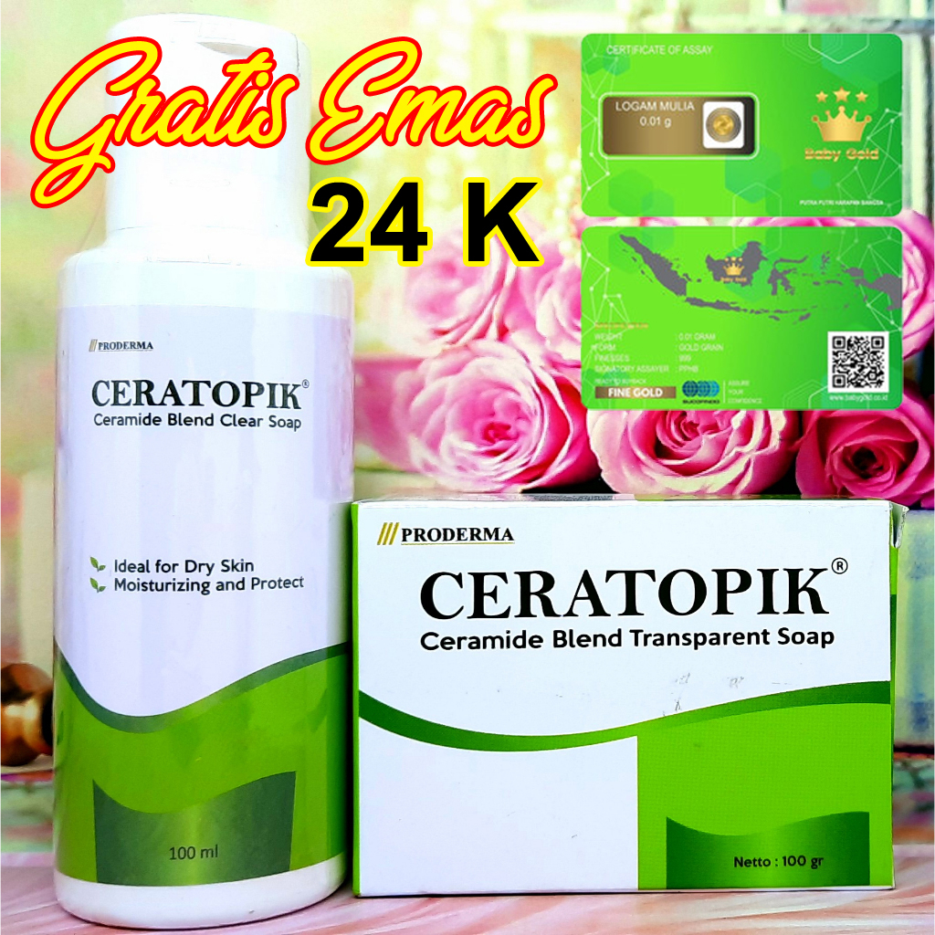 Ceratopik Sabun Cair Batang Liquid Bar Soap Ceramide ORI BPOM EXP JAUH