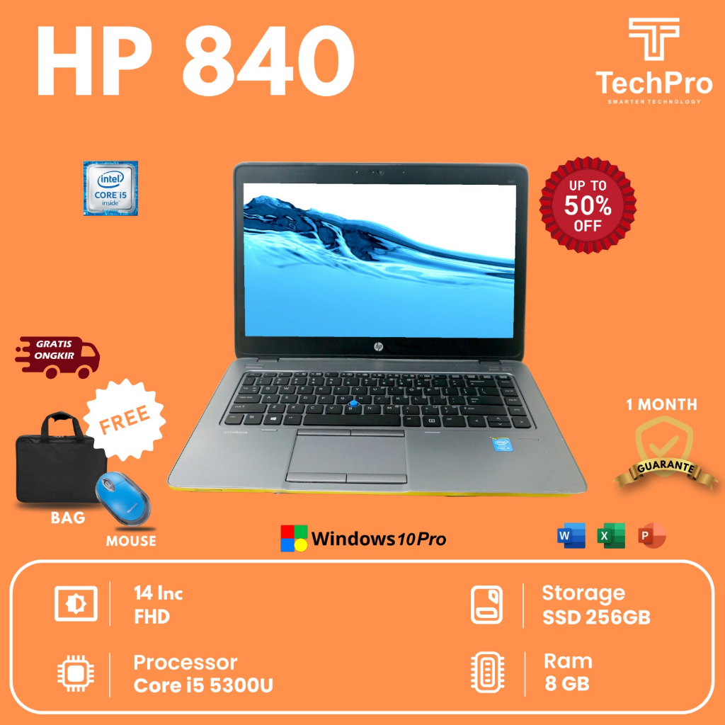 Jual Laptop Hp Elitebook 840 G3 I5 Gen 6 Ram 8 Ssd 256 Second Built Up Shopee Indonesia 9929