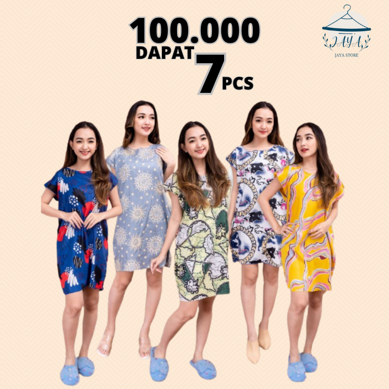 Jual Daster Midi 100 Ribu Dapat 7 Pcs Daster Dewasa Murah | Shopee ...