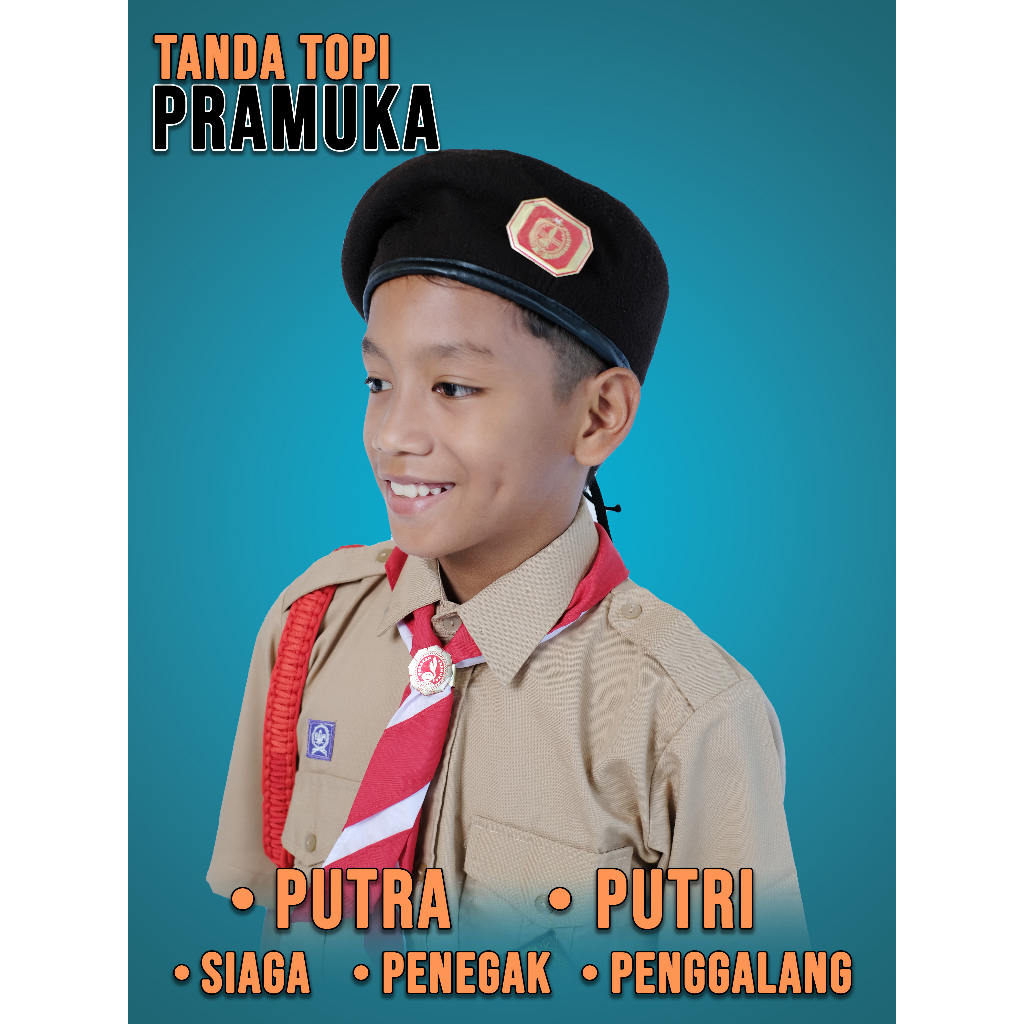 Jual Tanda Topi Pramuka Putra Dan Putri Siaga Penggalang Penagak ...