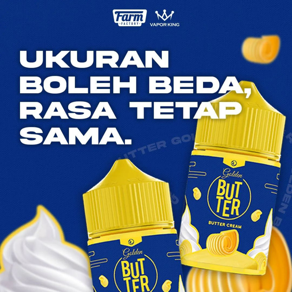 Jual GOLDEN BUTTER > V1 > BUTTER CREAM > 60ML // 100 AUTHENTIC BY FARM