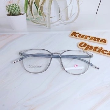 Kurma Optical Frame 5004 Kacamata Minus Wanita Lentur Oval Photocromic Anti Radiasi