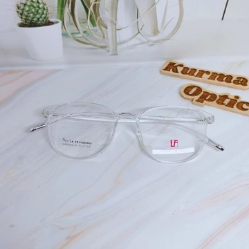 Kurma Optical Frame 5004 Kacamata Minus Wanita Lentur Oval Photocromic Anti Radiasi
