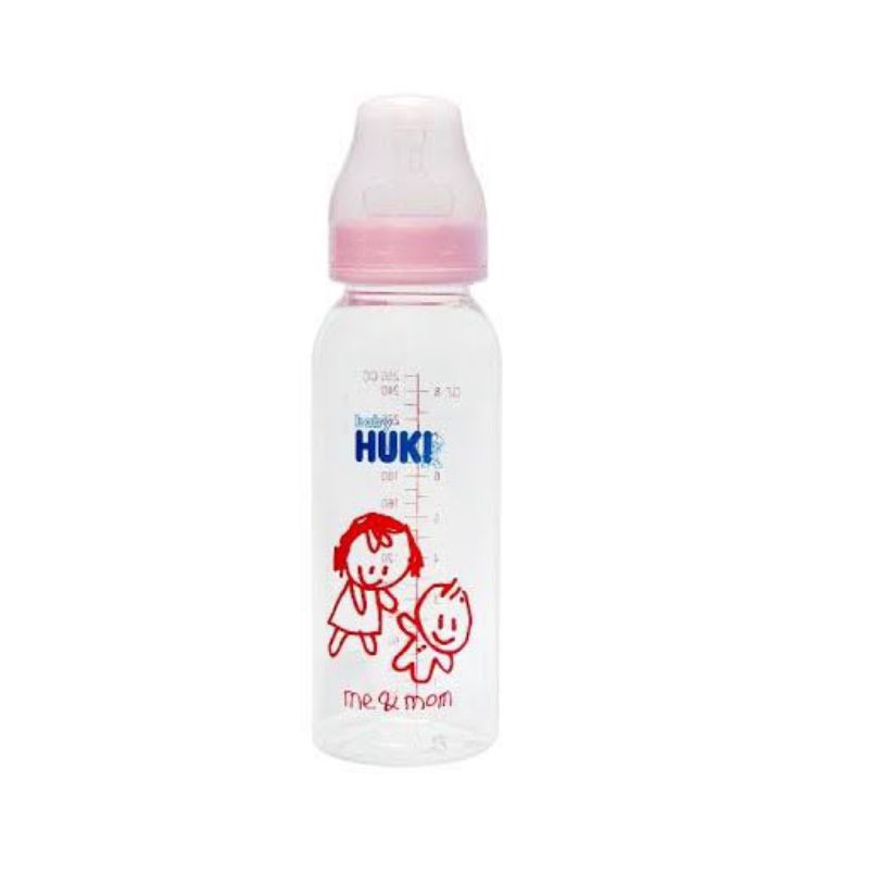 Jual BOTOL DOT SUSU STANDAR || BABY HUKI ROUND BOTTLE 250ML | Shopee ...