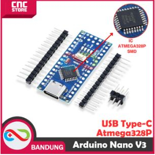 Jual ARDUINO NANO V3 ATMEGA328P CH340G 5V BOARD TYPE-C SSL27 | Shopee ...