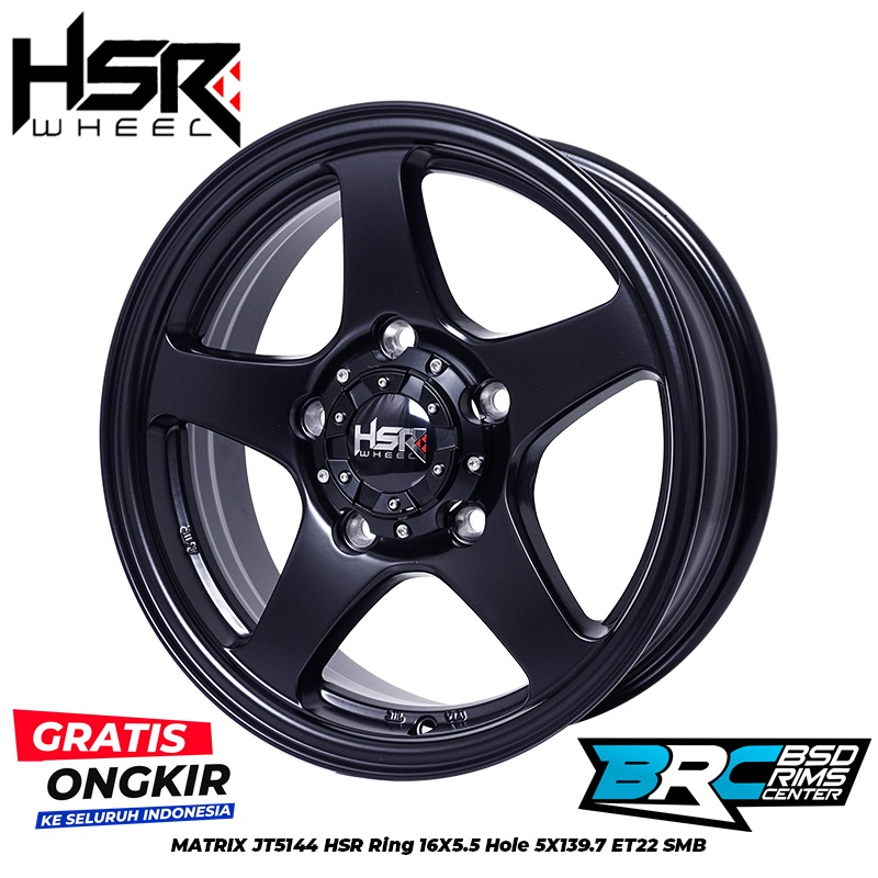 Jual VELG SUZUKI NEW JIMNY MATRIX JT5144 HSR R16X55 H5X139,7 ET22 SMB