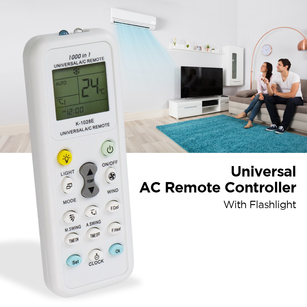 Jual Remot Ac Universal AC Remote Controller with Flashlight Senter ...