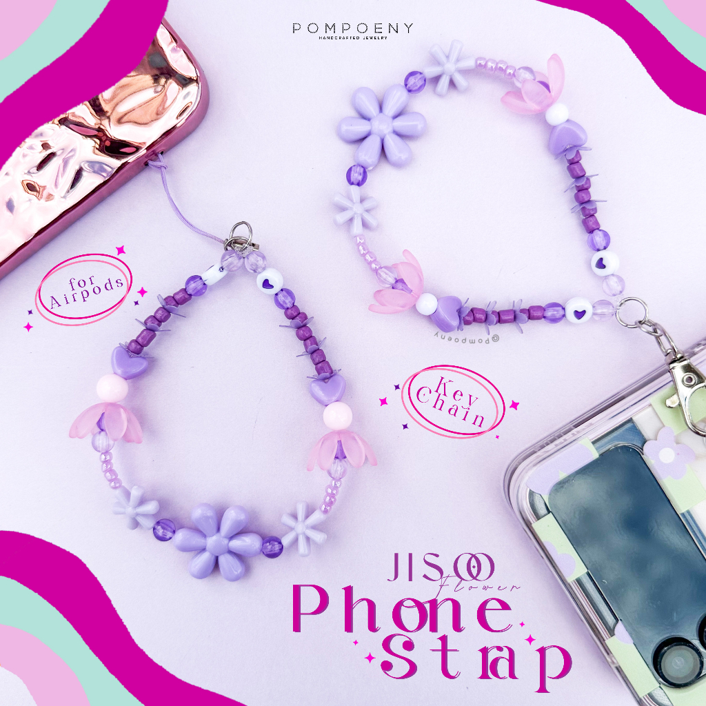Jual PHONE STRAP / Tali Gantungan HP / Beaded Strap / Gantungan