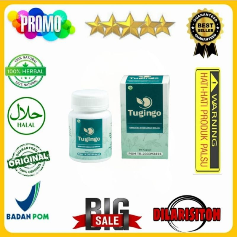 Jual TUGINGO 30 Kapsul Original Obat Batu Ginjal Paling Ampuh