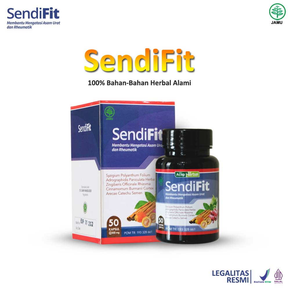 Jual Sendifit Obat Asam Urat Reumatik Sendi Herbal Original 100 Multikhasiat Shopee Indonesia 1688