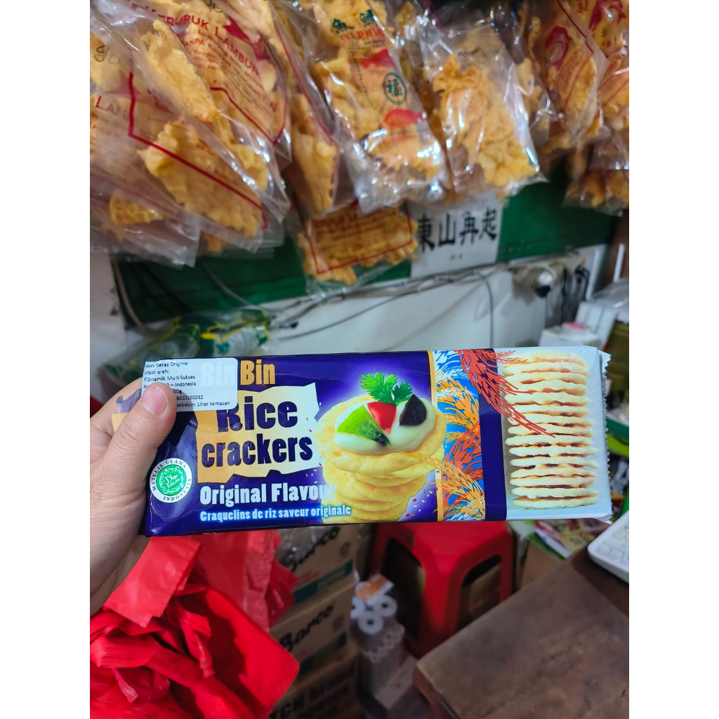 Jual Bin Bin Rice Crackers original dan onion 100gr | Shopee Indonesia