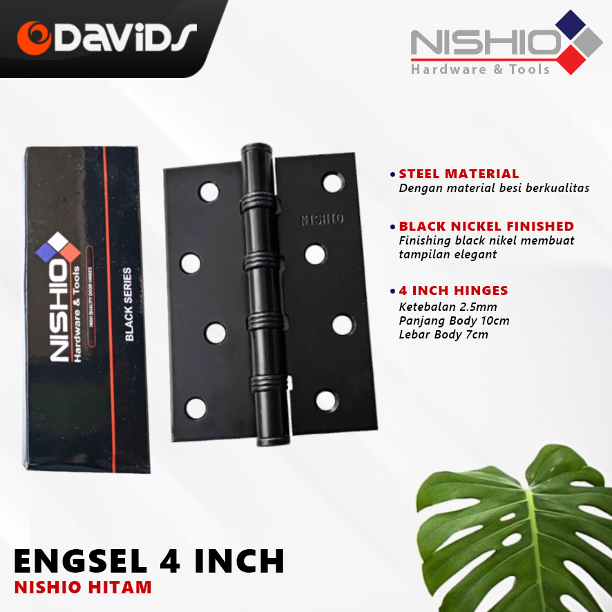 Jual Engsel Pintu Jendela Rumah Kamar Esel Ensel Besi Hitam 4 Inch ...