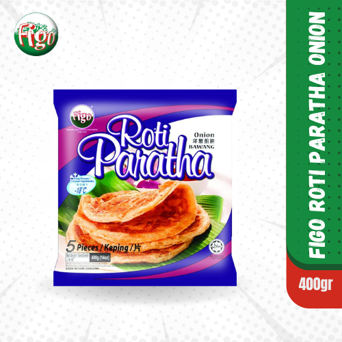 Jual ROTI PARATHA ONION 400 GR FIGO TSY FOODS MAKANAN BEKU | Shopee ...