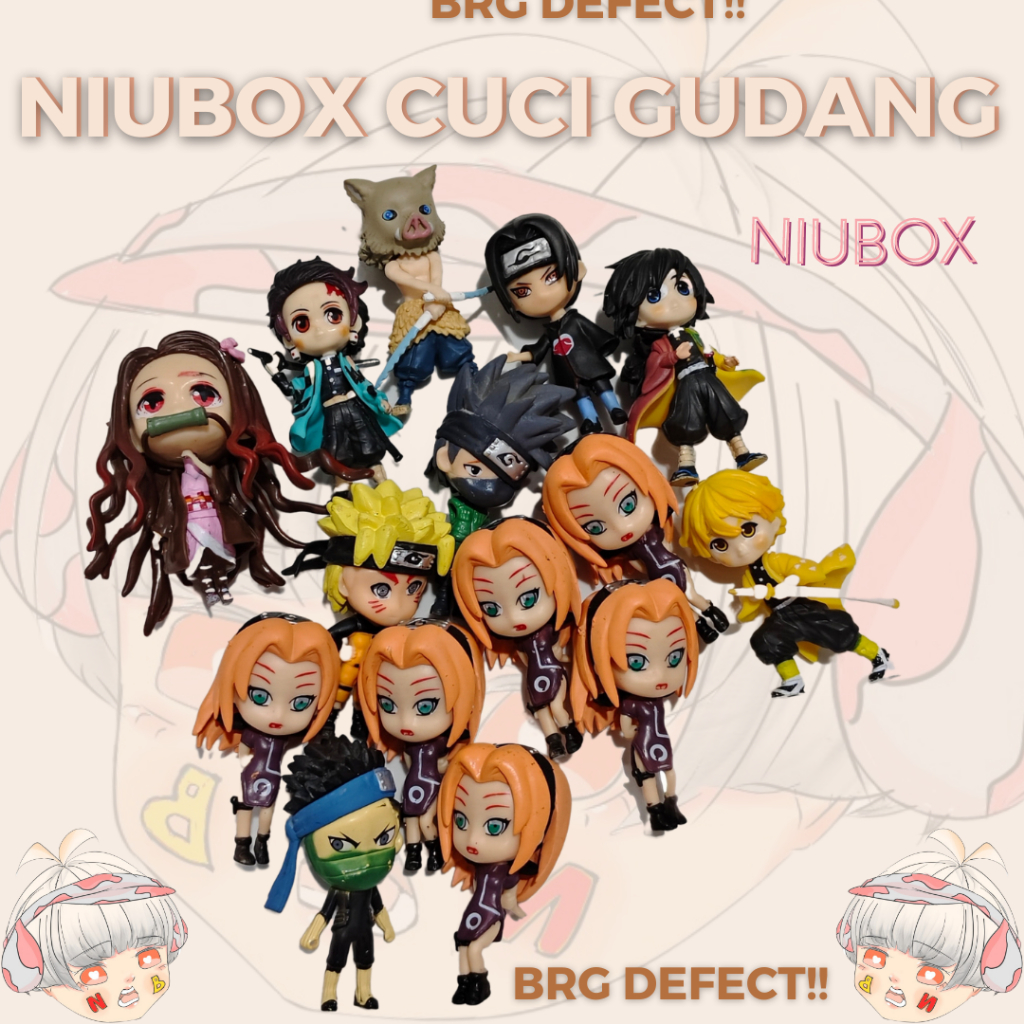 Jual NIUBOX CUCI GUDANG! ACTION FIGURE DEFECT DENGAN HARGA OBRAL! HANYA ...