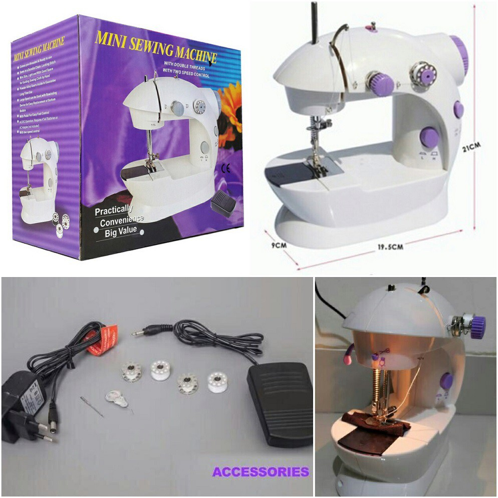 Jual Mesin Jahit Mini Portable SM-202 Sewing Machine Mini | Shopee ...