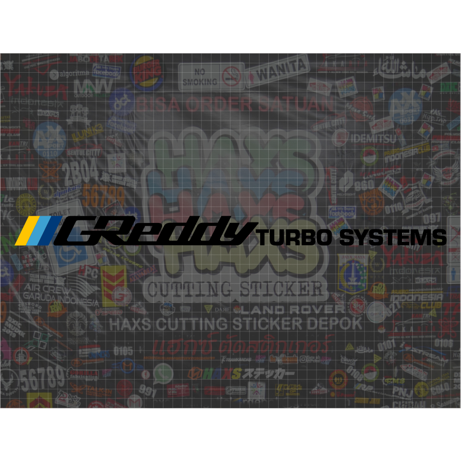 Jual Cutting Sticker Greddy Turbo System Ukuran 45 Untuk Mobil | Shopee ...