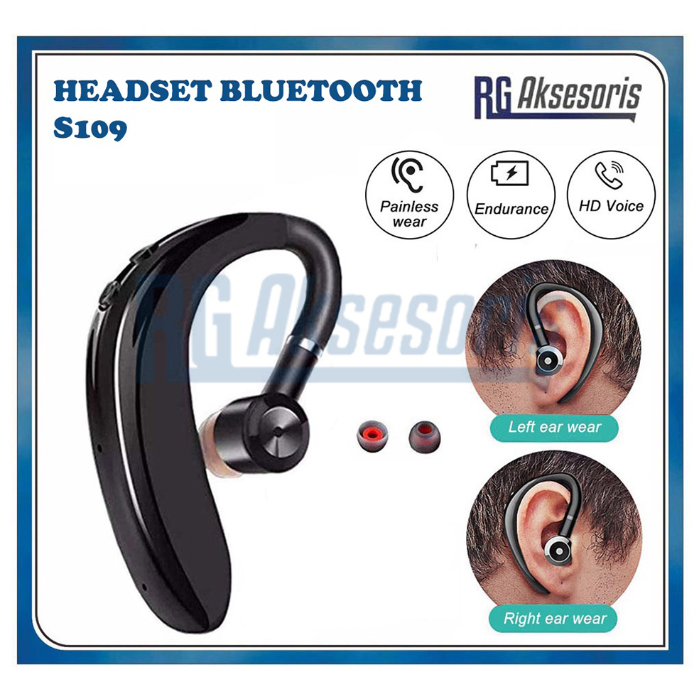 Jual RGAKSESORIS HEADSET BLUETOOTH S109 Earphone Wireless Business For