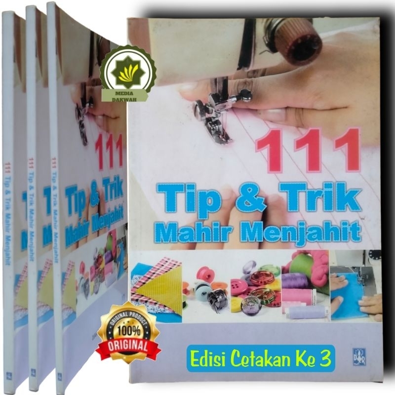 Jual Buku Panduan MENJAHIT Sebanyak 111 TIP & TRIK Cara MAHIR MENJAHIT