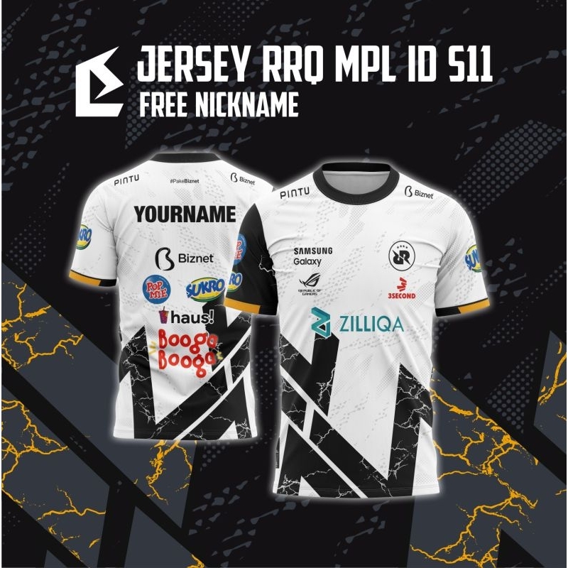 Jual Jersey Kaos RRQ HOSHI 2023 MPL ID S11, FREE NICKNAME | Shopee ...
