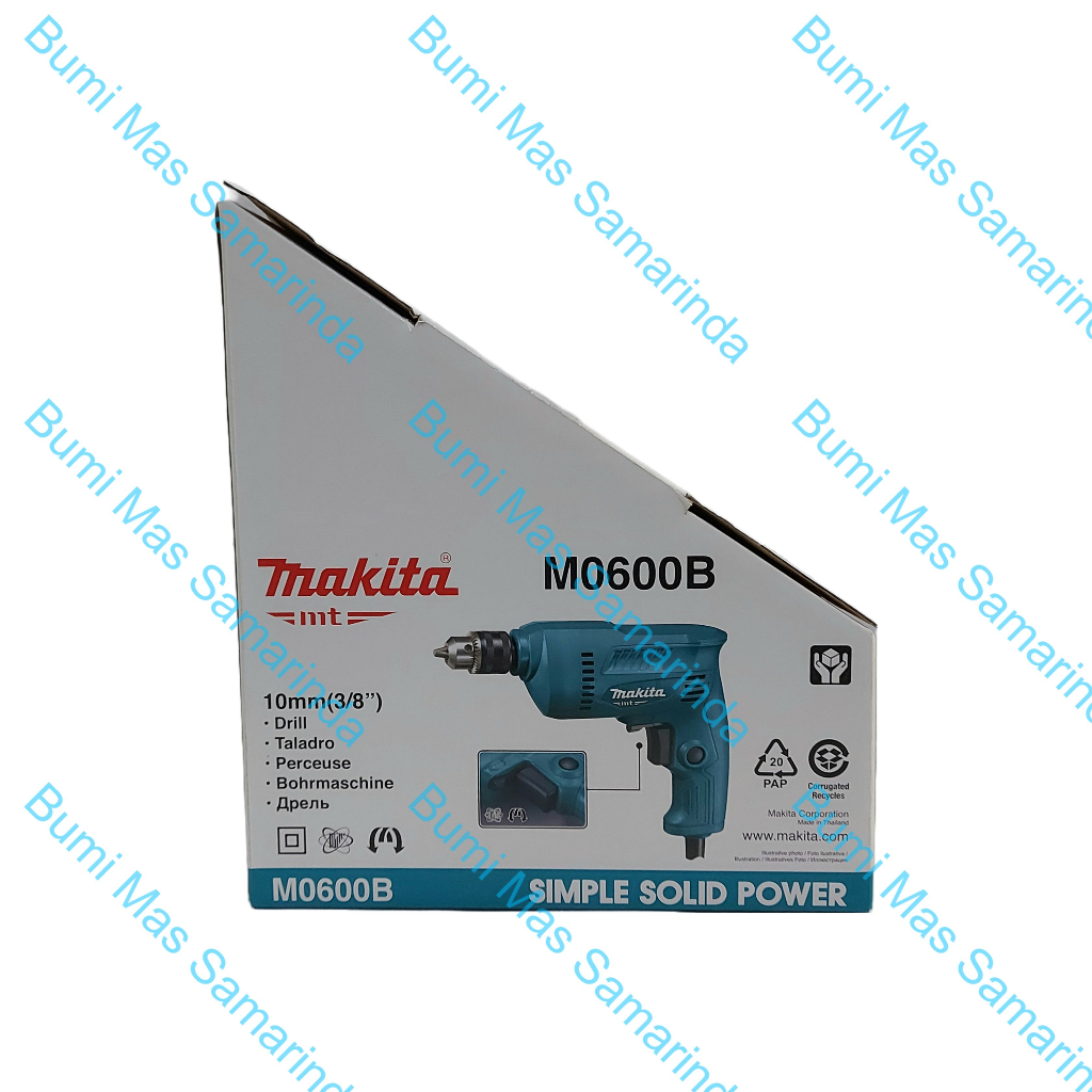 Jual MAKITA MESIN BOR LISTRIK M SERIES 10MM M0600B / BOR KAYU BESI M ...