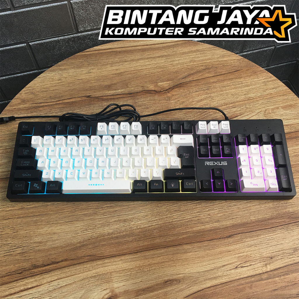 Jual Keyboard Gaming Rexus Battlefire K9E RGB Full Size | Shopee Indonesia