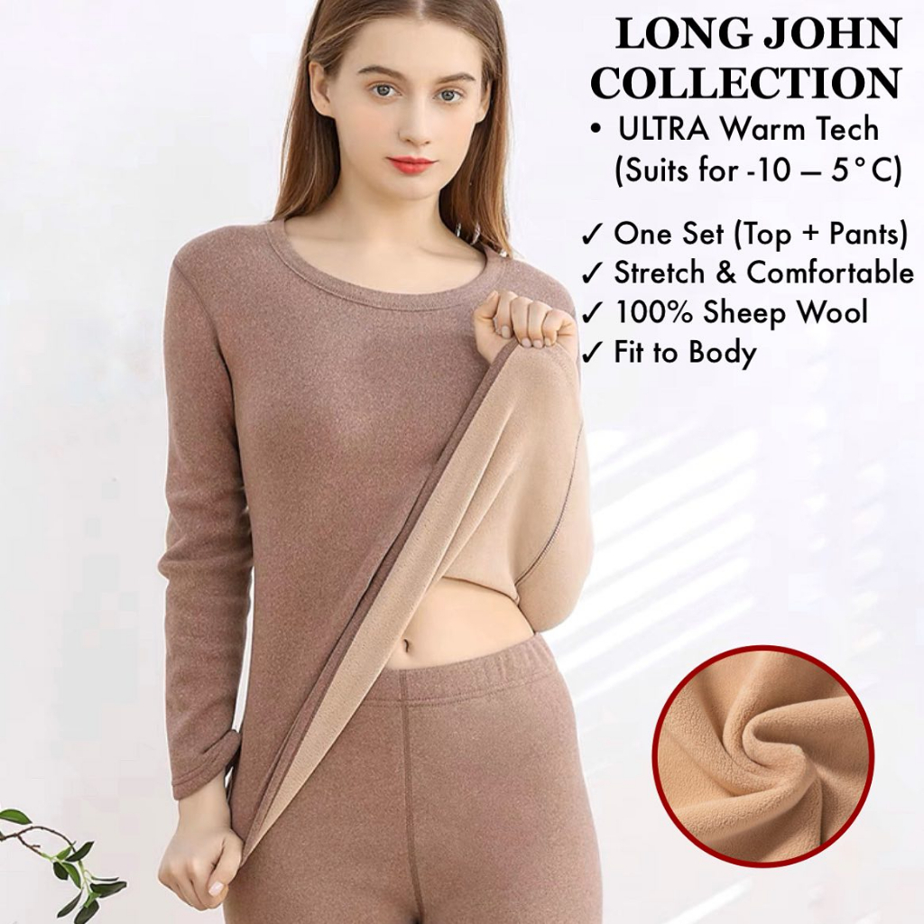 Jual [READY] WOMEN ULTRA WARM TECH LONG JOHN (Suits for 10 5°C