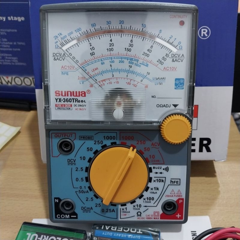 Jual Multitester Multimeter Avometer Sunwa Yx Trelb Analog Shopee