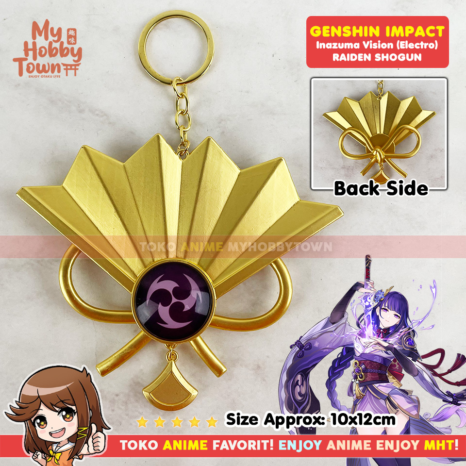 Jual Gantungan Kunci Vision Genshin Impact Raiden Shogun Ei Baal ...