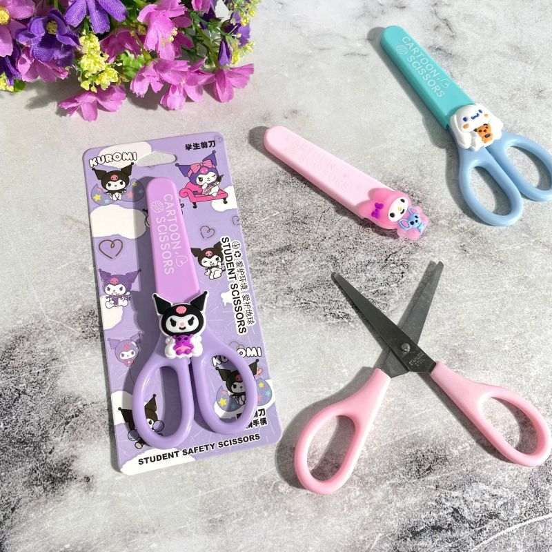 Jual Gunting Mini Sanrio Free Pelindung Gunting Sanrio Melody Kuromi ...