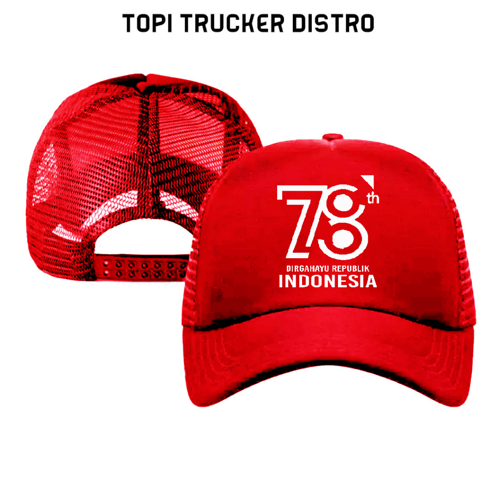 Jual Topi Trucker Jaring Original Distro Pria Dan Wanita Sablon Hut Ri