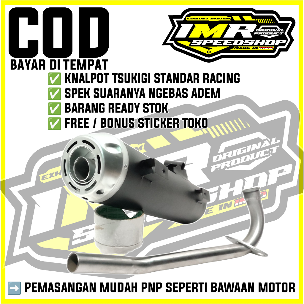 Jual KNALPOT COPY TZM CMS TSUKIGI STANDAR RACING MIO SPORTY MIO SMILE ...
