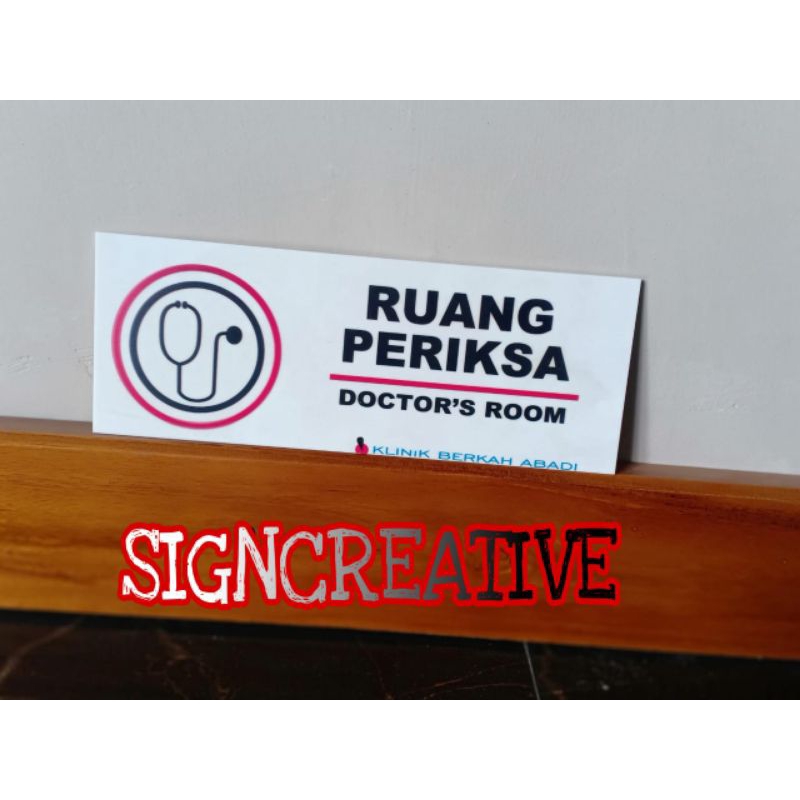 Jual sign board penanda ruang periksa dokter | Shopee Indonesia