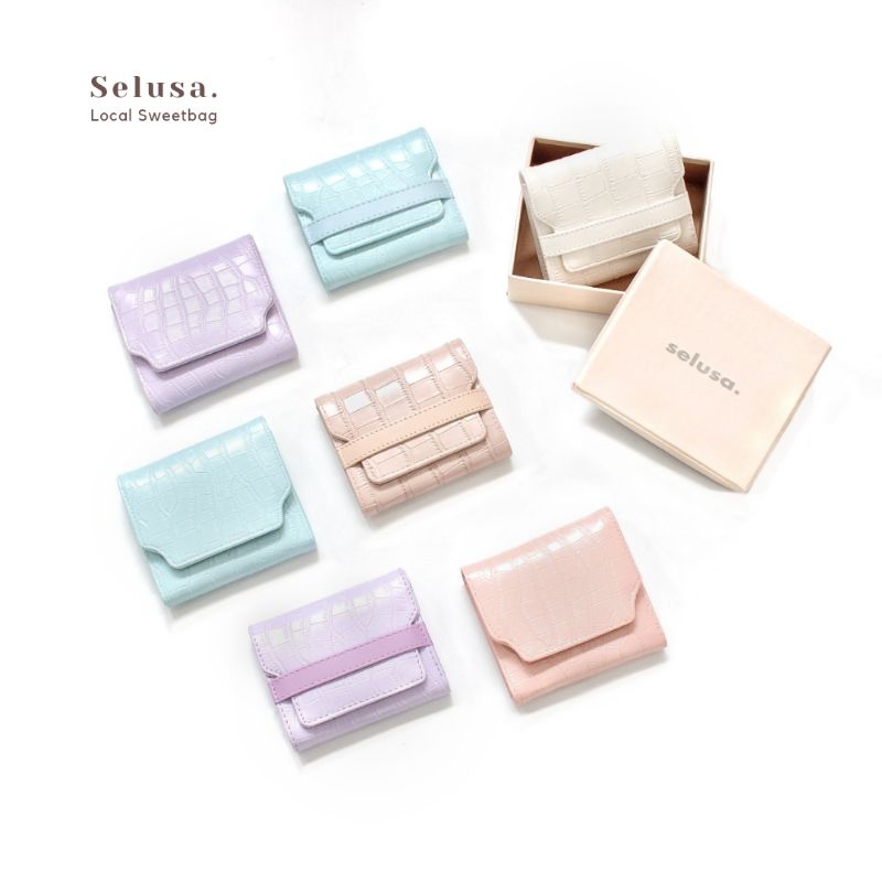 Jual SELUSA ODETTE CROCO WALLET (Free Exclusive Box) | Dompet Lipat ...