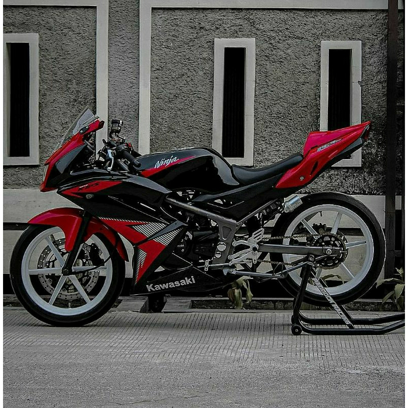 Jual (BAYAR DI TEMPAT) Striping Ninja RR new 2014 Merah Sticker Lis ...