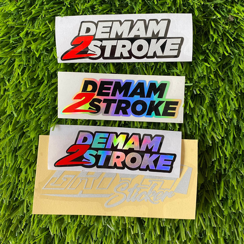 Jual Stiker DEMAM 2 STROKE sticker cutting DEMAM 2 TAK ninja fizR f1zR ...