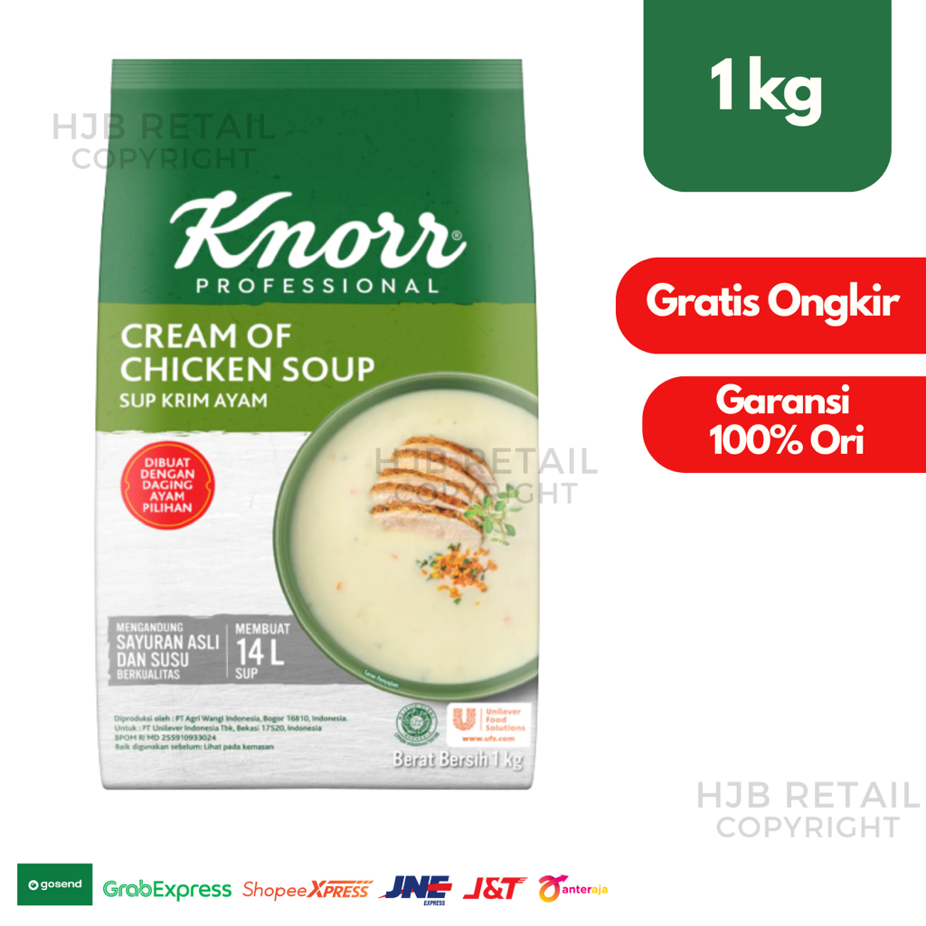 Jual Knorr Cream of Chicken Soup 1kg ( Krim Sup Rasa Ayam / Cream Soup