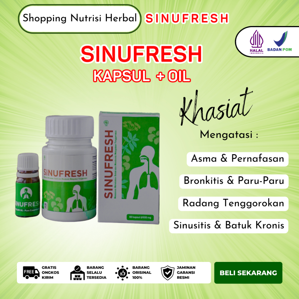 Jual SINUFRESH - Obat Sinusitis Obat Asma Obat Rhintis Obat Radang ...