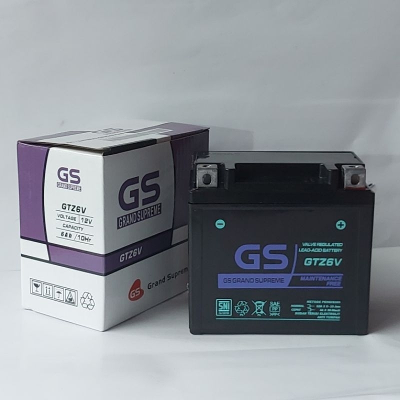 Aki Motor Vario 125, SCOOPY FI, PCX150, CBR150, SONIC150, ACCU KERING GTZ6V MF