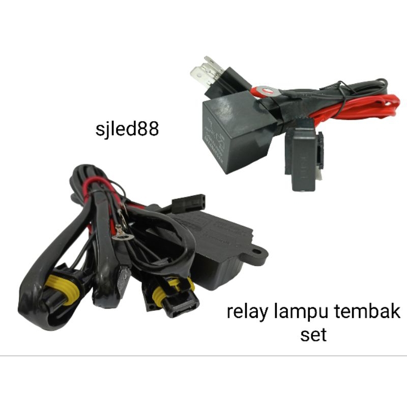 Jual Premium Kabel Relay set Lampu HID Projie Projector Biled LED Motor