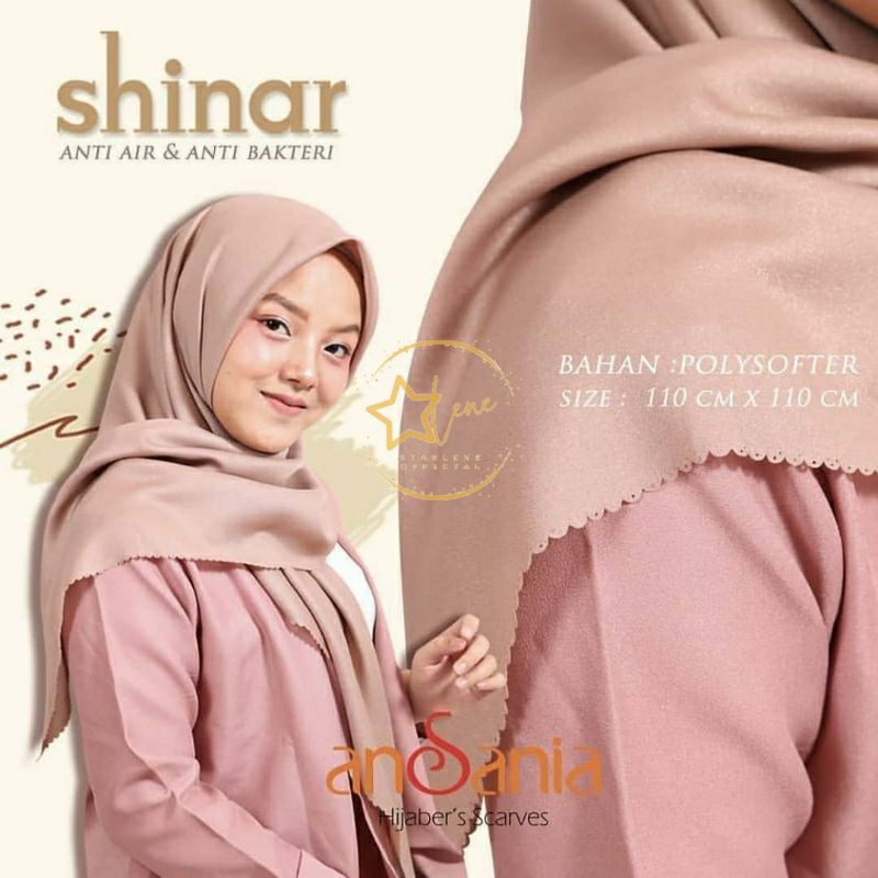 Jual Hijab Segiempat Merk Ansania Shinar Glamour Jilbab Mewah Jilbab Segiempat Nur Sinar 9501