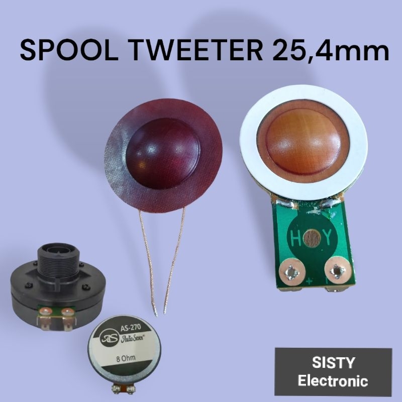 Jual Spol Spul Spool Coil Tweeter Acr CD 1 Accoutic 25-4 Dll | Shopee ...