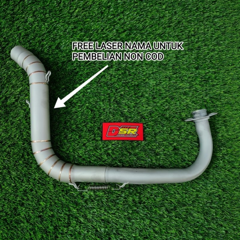 Jual Header Knalpot Leheran Cobra Sandblast Model Samlong Inlet 38 45 50mm Aerox Nmax Beat Vario 2101