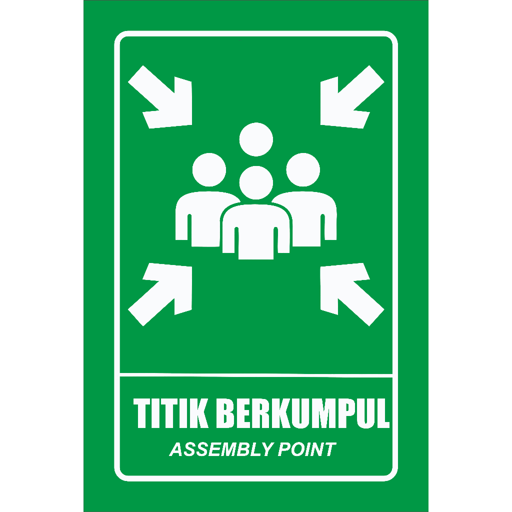 Jual Akrilik Titik Kumpul / Assembly Point / Titik Berkumpul | Shopee ...