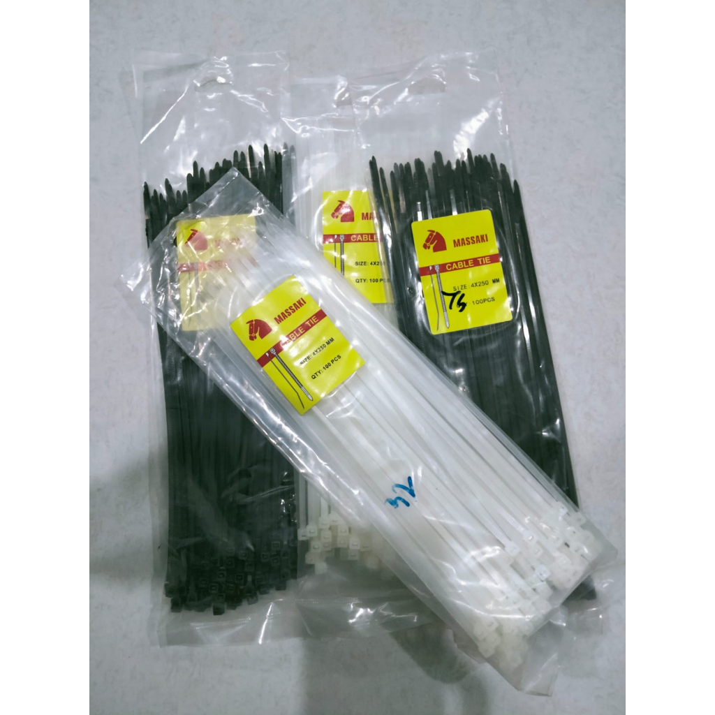 Jual CABLE TIE (1 BUNGKUS) UKURAN 250 MM | Shopee Indonesia