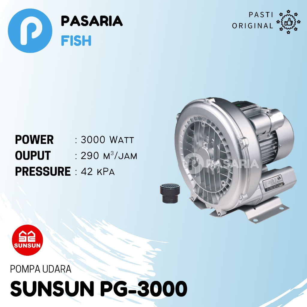 Jual SUNSUN PG3000/PG 3000 Pompa Udara/Oksigen/Aerator/Airator/Air Pump ...
