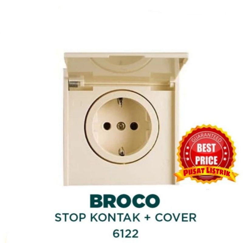 Jual IB Stop Kontak Arde Tutup 6122 New Gee Broco Socket Outlet Inbow ...