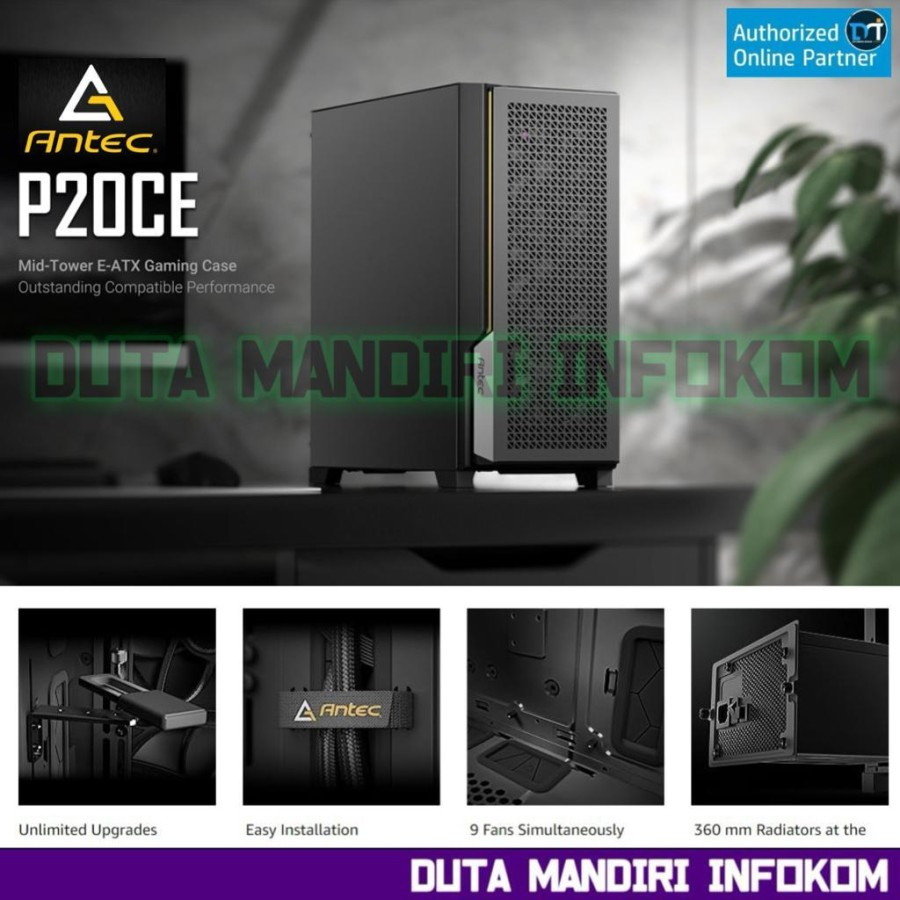 Jual Antec P20CE - Solid Side Panel Mid-Tower E-ATX Gaming Case ...