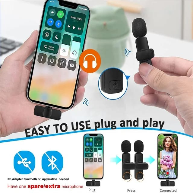 Jual K8 Microphone Mic Clip On Youtuber Wireless Usb/Mic Youtuber
