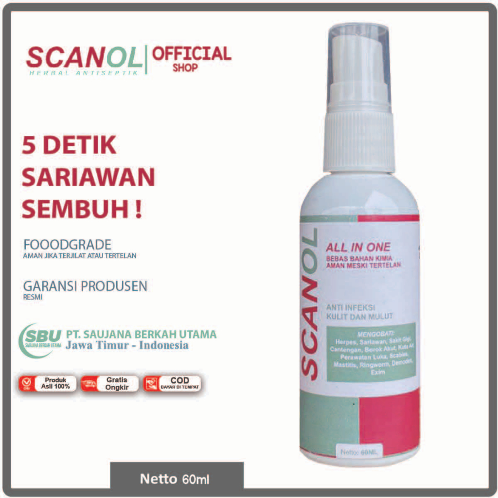 Jual Obat Spray Sariawan Mulut, Sariawan Bayi/Dewasa, Sariawan Bibir, Menahun Radang Sariawan