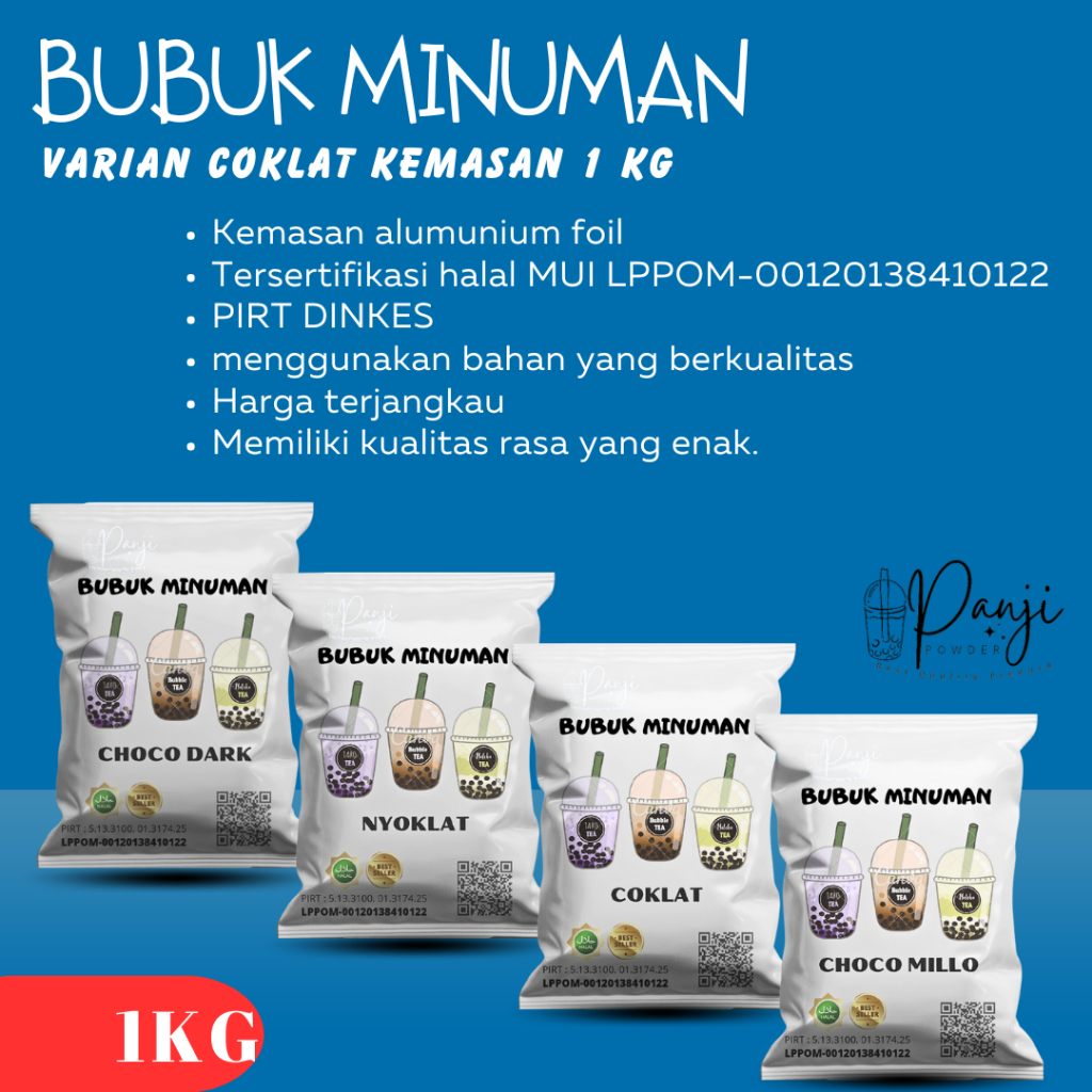 Jual BUBUK MINUMAN RASA COKLAT 1KG / SERBUK MINUMAN ANEKA RASA / BUBUK ...